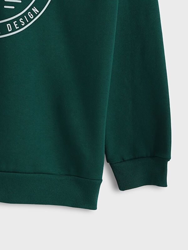 Moudda LC Waikiki - Sweatshirt en jersey Garçon Vert foncé - Tunisie 3