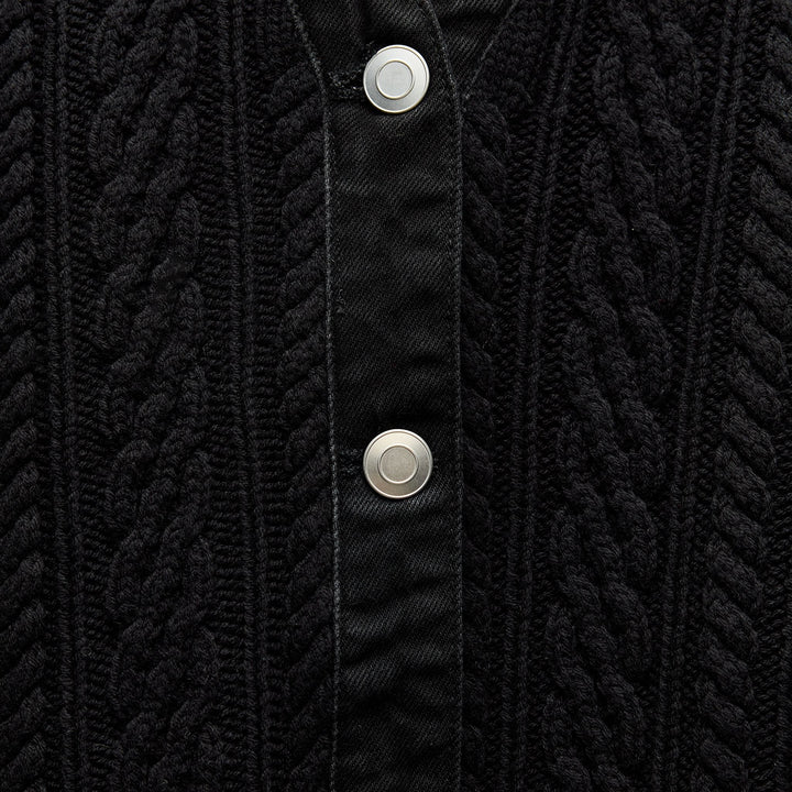 Moudda ZARA - Veste combinée maille - jean - Tunisie 3