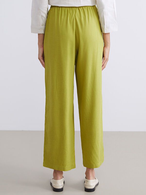 Moudda LC Waikiki - Pantalon tissé fin Femme Kaki clair - Tunisie 4