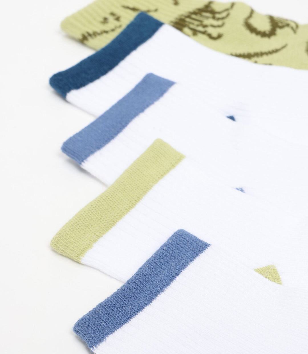Moudda Lefties - Pack 5 Chaussettes Cheville - Dinosaure Bleu - Tunisie 3