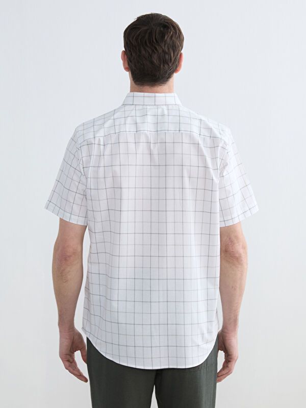 Moudda LC Waikiki - Chemise à carreaux manches courtes en tissu pour Homme - Tunisie 4