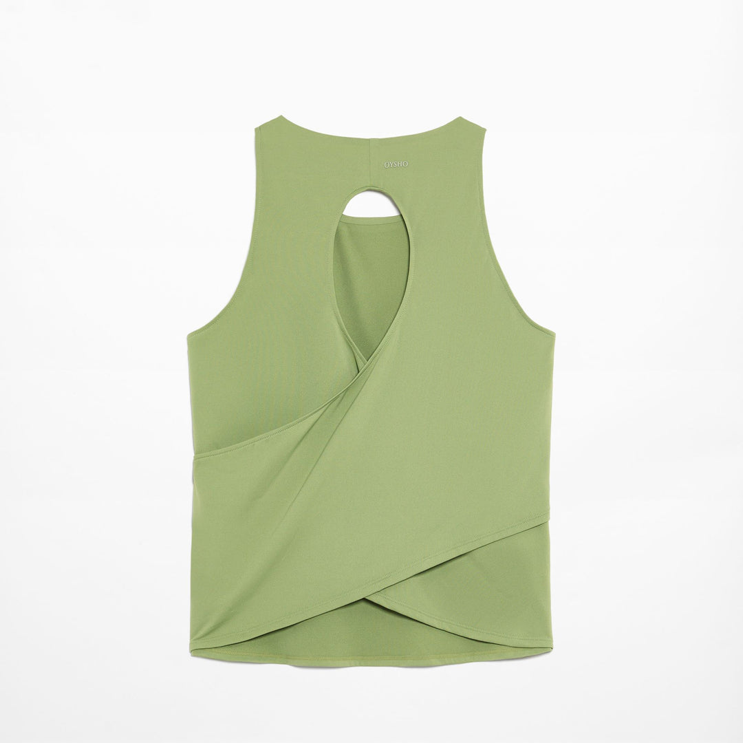 Moudda Oysho - T-Shirt Demi-Manches Dos Croisé - Tunisie 1
