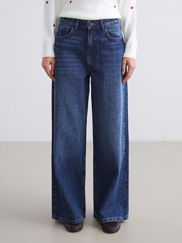 Moudda LC Waikiki - Pantalon jean tissé basique Femme Rodéo noir - Tunisie 2