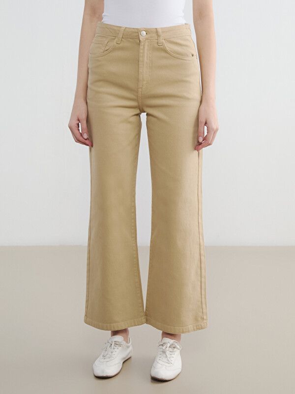 Moudda LC Waikiki - Jean basique en denim pour Femme couleur Beige - Tunisie 2