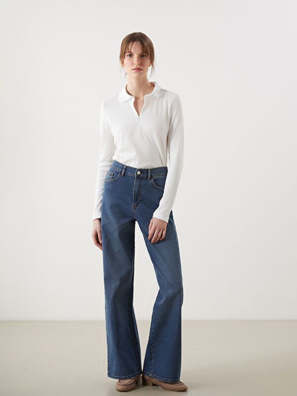 Moudda LC Waikiki - Pantalon tissé denim Femme Rodéo noir - Tunisie 1