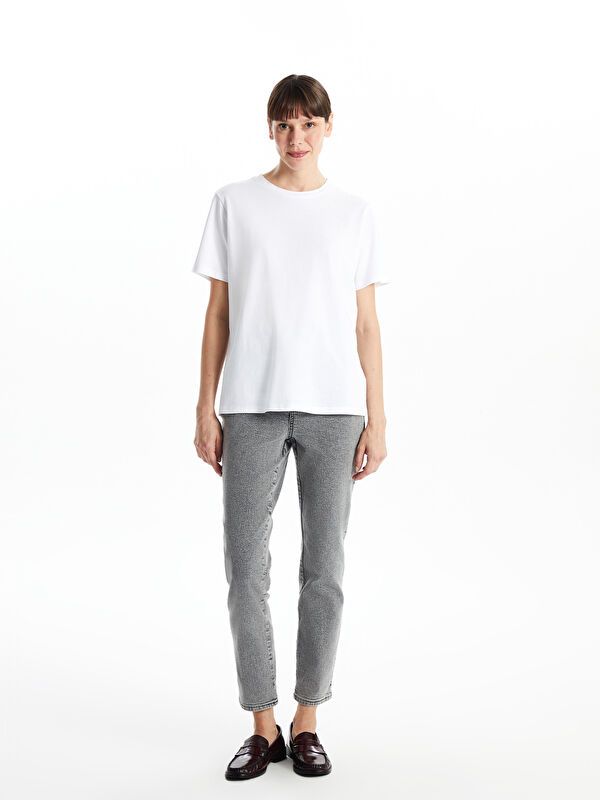 Moudda LC Waikiki - Body jersey manches courtes Femme Buxe blanc - Tunisie 2