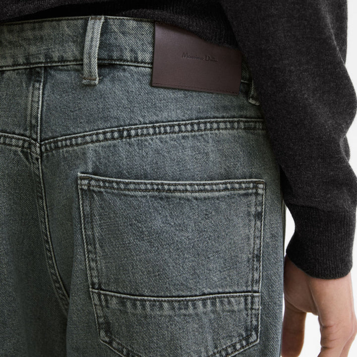 Moudda Massimo Dutti - Pantalon jean gris clair coupe fuselée - Tunisie 3