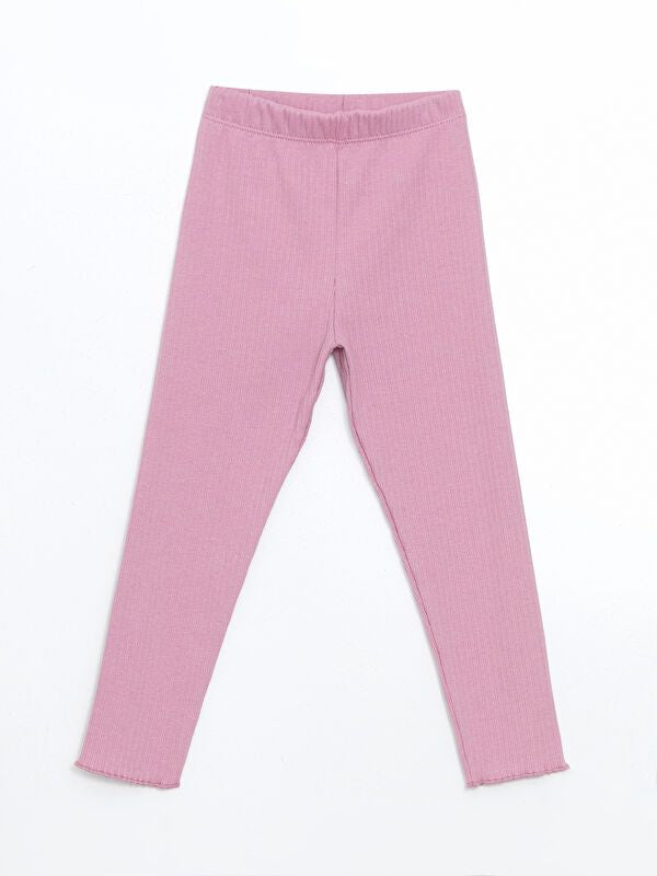 Moudda LC Waikiki - T-shirt jersey stretch basique Fille Rose terne - Tunisie 1