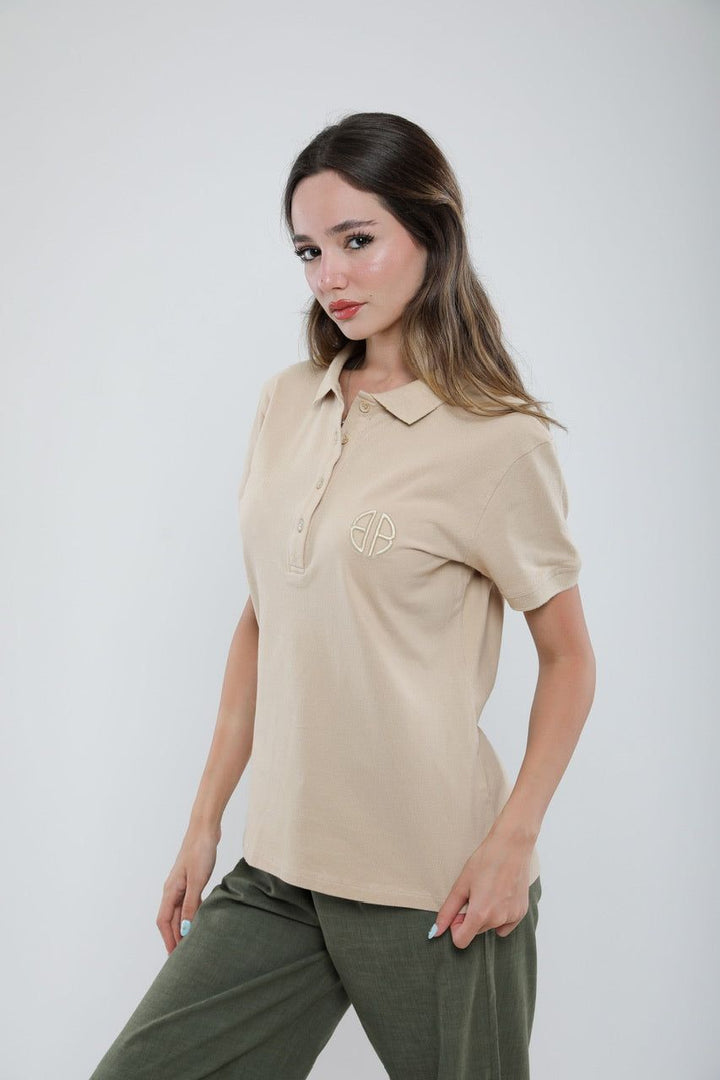 Moudda Billiorich - Polo Femme Slim Fit en Piqué de Coton - Tunisie 3