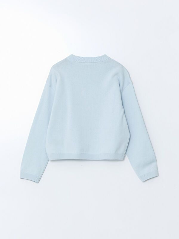 Moudda LC Waikiki - Pull en tricot Fille Bleu clair - Tunisie 3