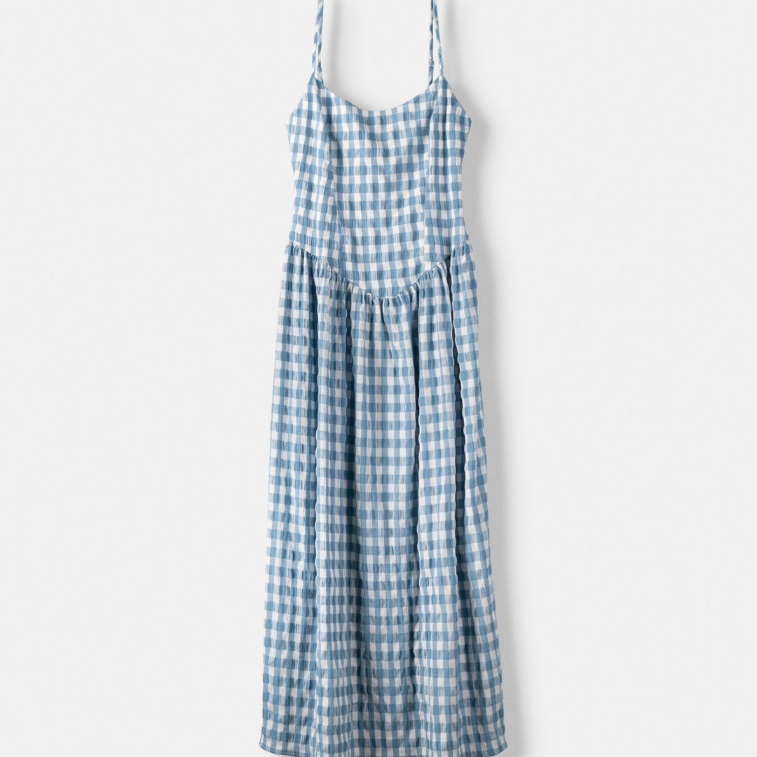 Moudda BERSHKA - Robe Midi à Carreaux Vichy - Tunisie 1