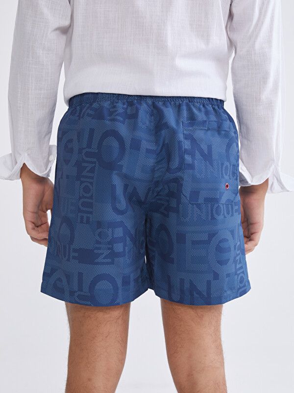 Moudda LC Waikiki - Maillot de bain pour Homme couleur Bleu marine imprimé - Tunisie 4