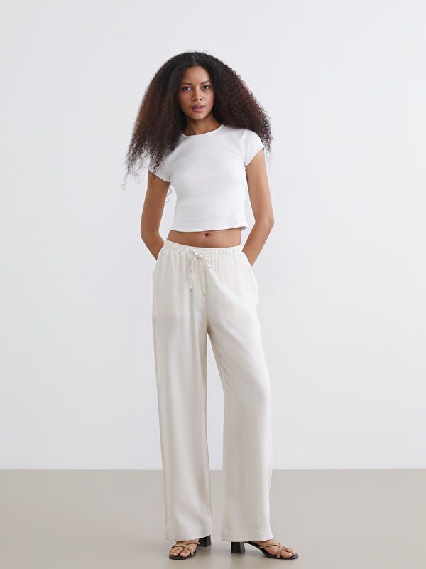 Moudda LC Waikiki - Pantalon fin en tissu pour Femme - Tunisie 1