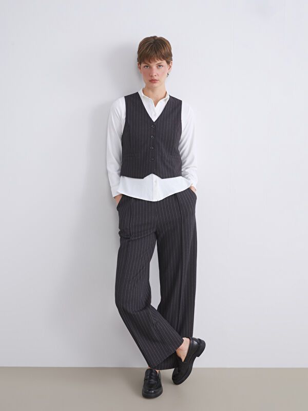 Moudda LC Waikiki - Pantalon tissé moyen Femme Noir - Tunisie 1