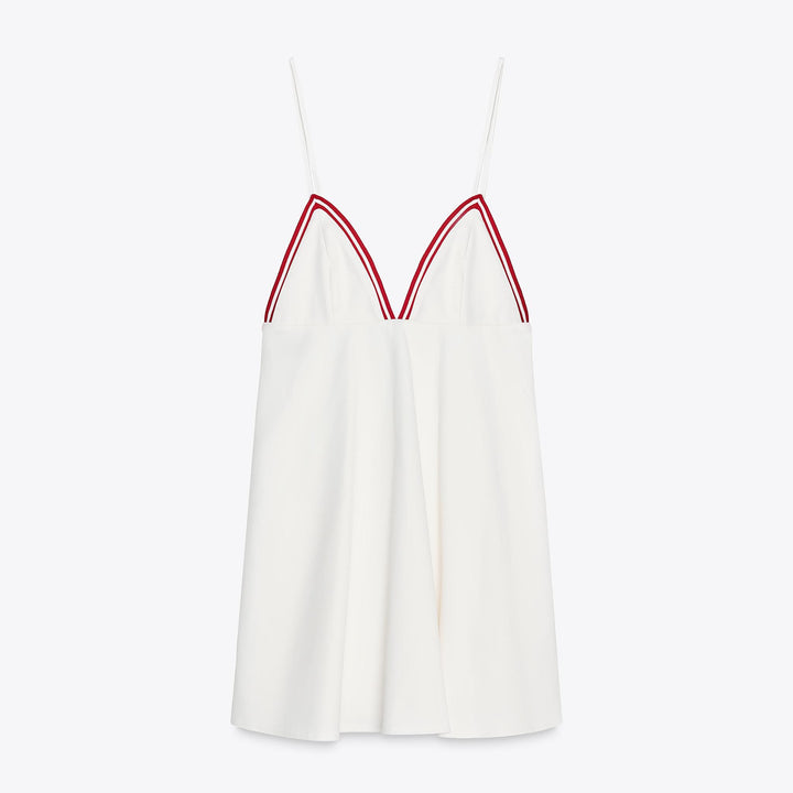Moudda ZARA - Robe Courte Coton Élastique - Triangles & Côtes Cape - Tunisie 1