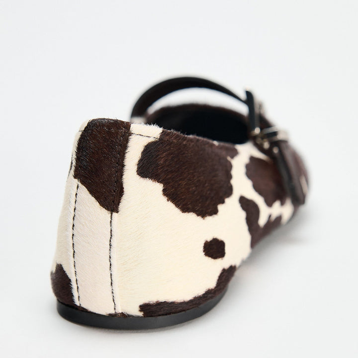 Moudda ZARA - Ballerines bracelet empeigne fausse fourrure imprimé animalier - Tunisie 4