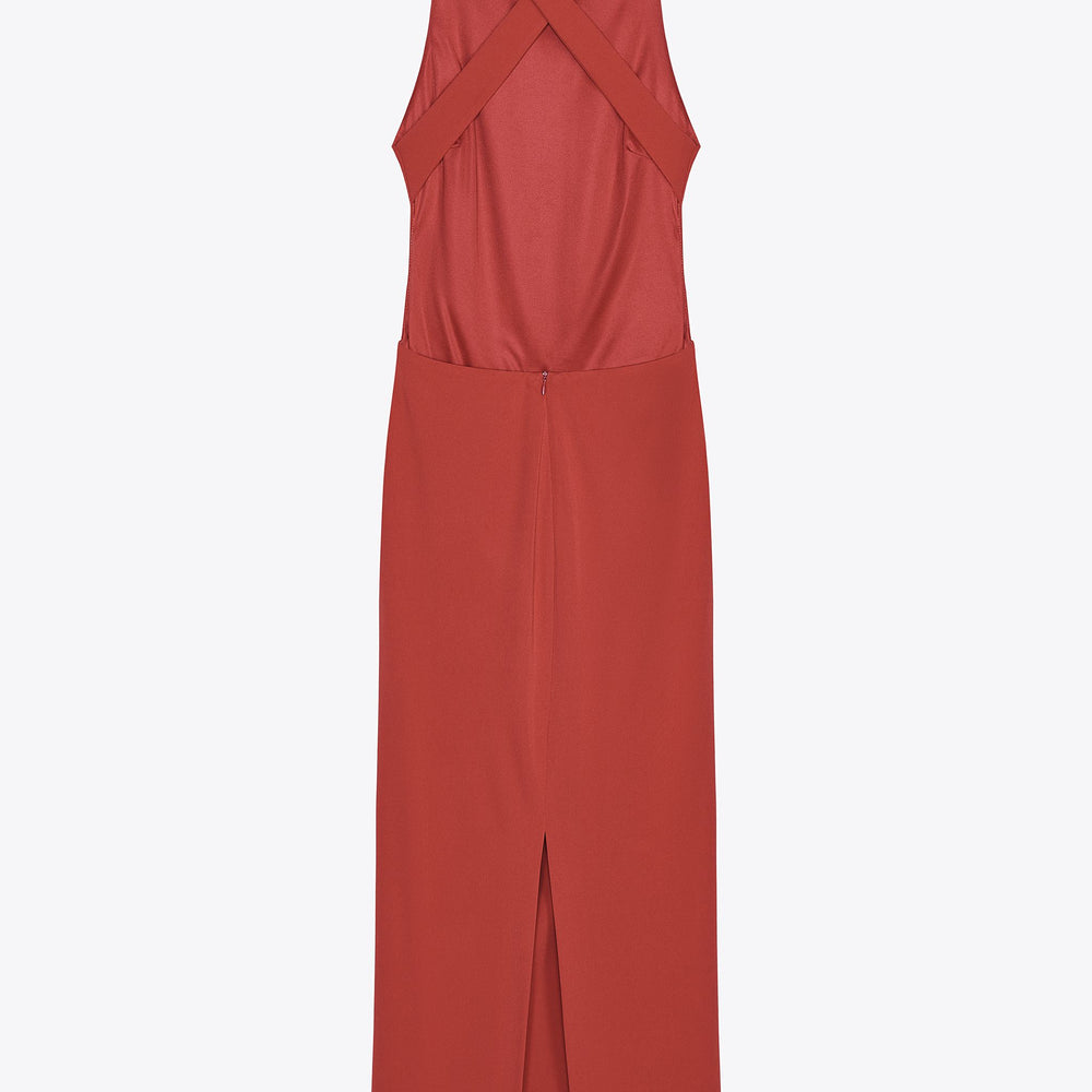 Moudda ZARA - Robe Midi Maille Halter - Dos Croisé & Riz Latéral - Tunisie 2