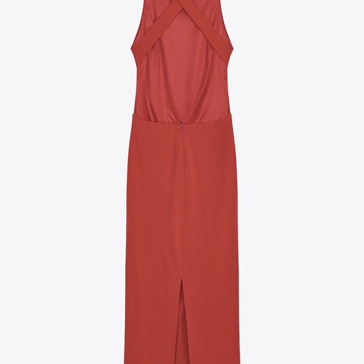 Moudda ZARA - Robe Midi Maille Halter - Dos Croisé & Riz Latéral - Tunisie 2