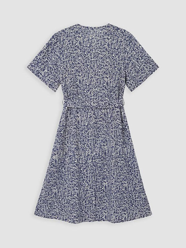 Moudda LC Waikiki - Robe manches courtes en tissu pour Femme couleur Bleu imprimé - Tunisie 2