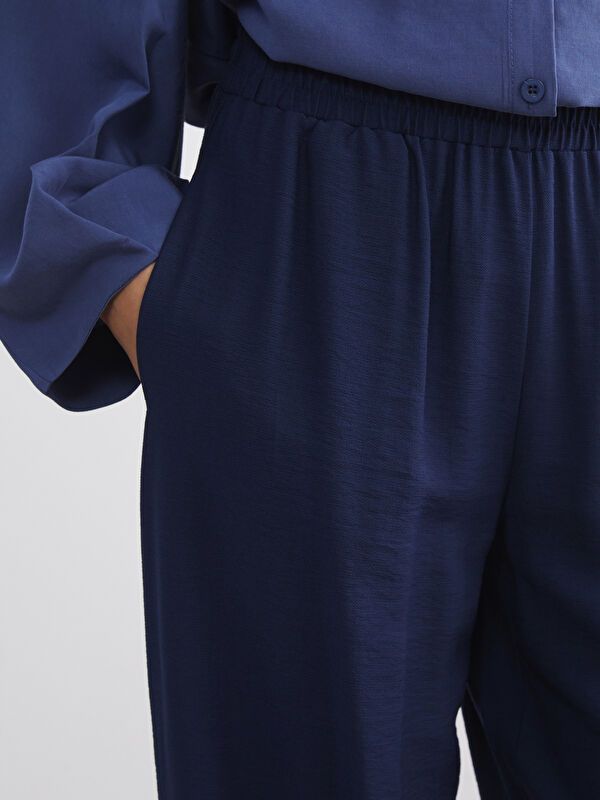 Moudda LC Waikiki - Pantalon tissé fin Femme Marine - Tunisie 3