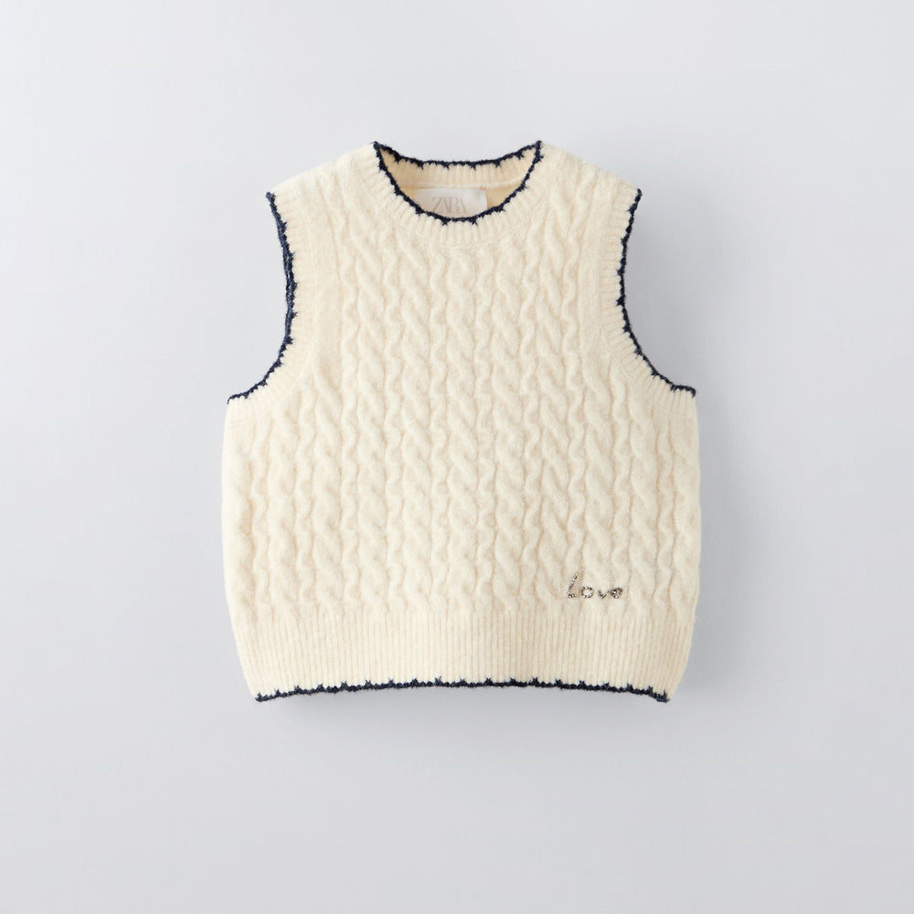 Moudda ZARA - Gilet finitions contrastées - Tunisie 2