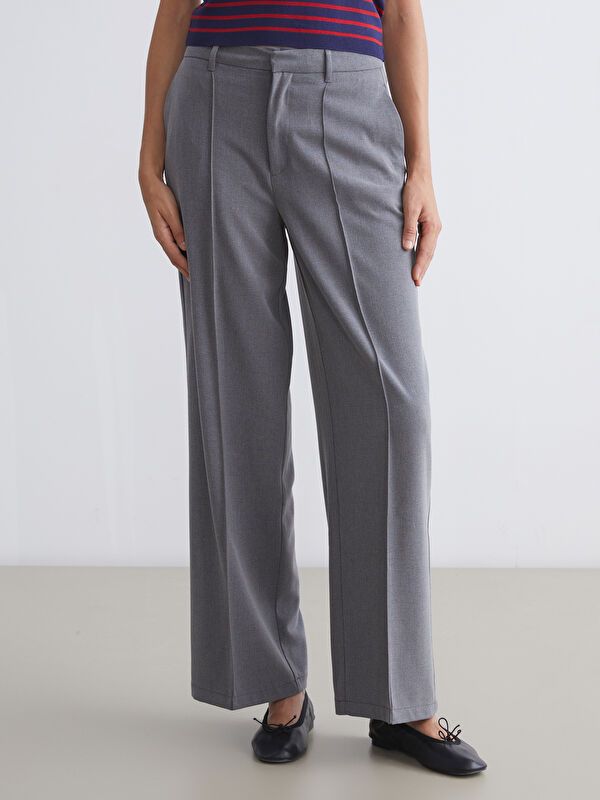 Moudda LC Waikiki - Pantalon tissé moyen Femme Mélange de gris - Tunisie 2