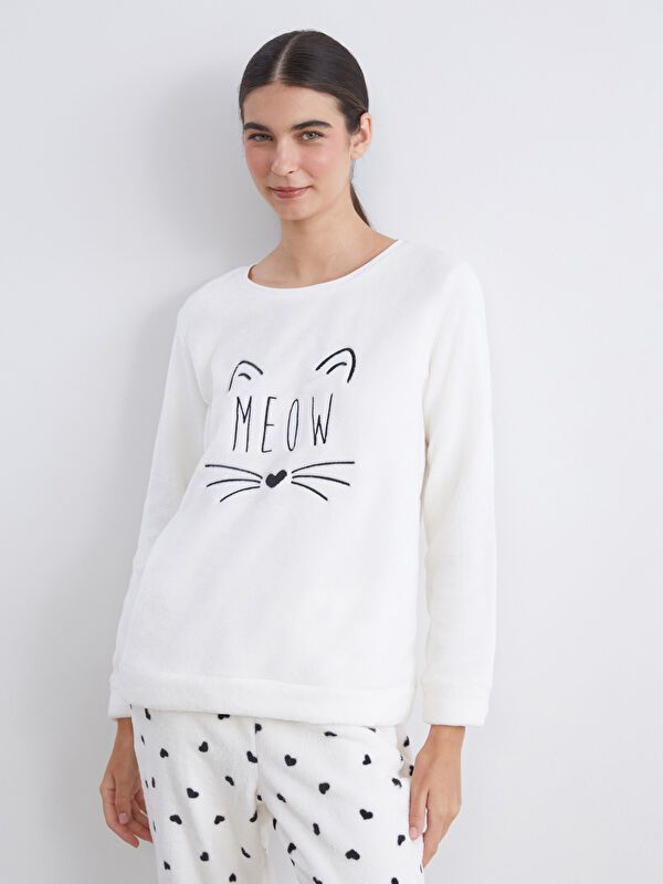 Moudda LC Waikiki - Pyjama en jersey à manches longues épais pour Femmes - Tunisie 2