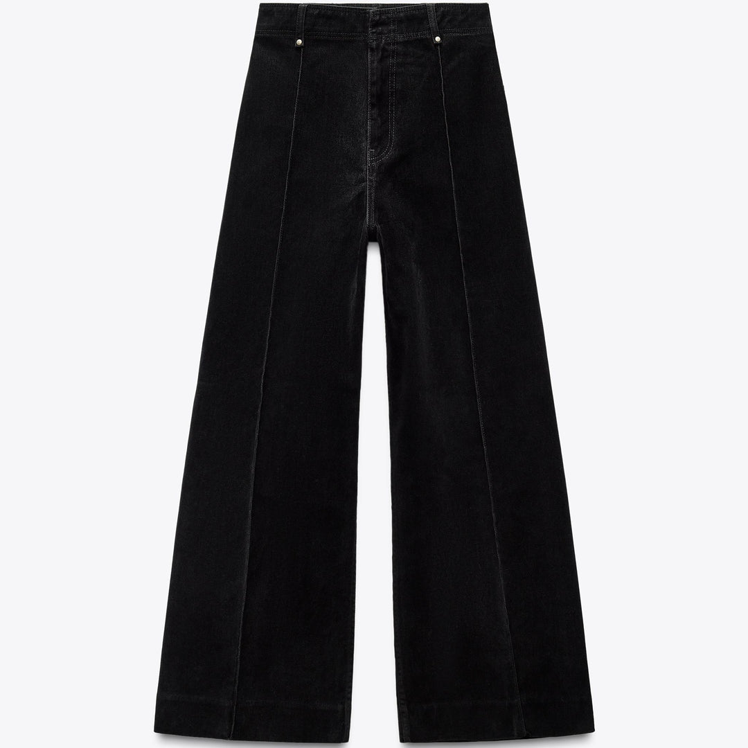 Moudda ZARA - Pantalon Wide Leg Tailleur - Flock - Tunisie 1