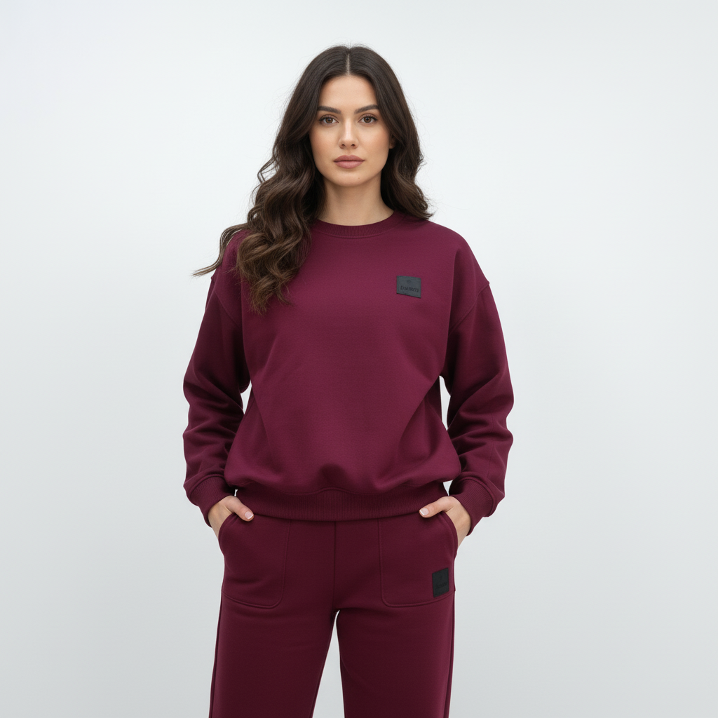 Moudda Lyouna - Ensemble molletonné bordeau - Tunisie 3