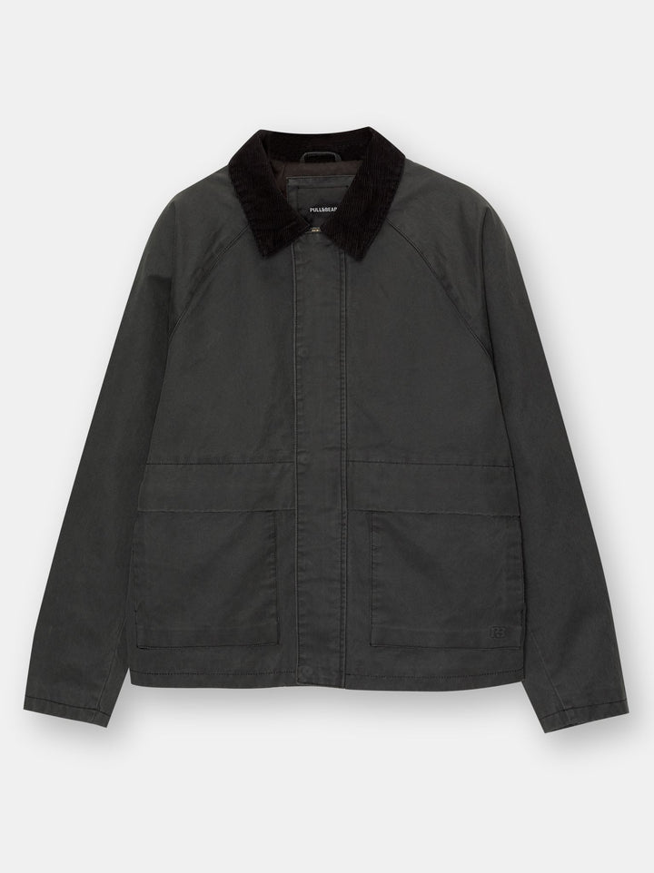 Moudda PULL & BEAR - Veste Nouvelle Cirée Col Camisero 2024 - Tunisie 1