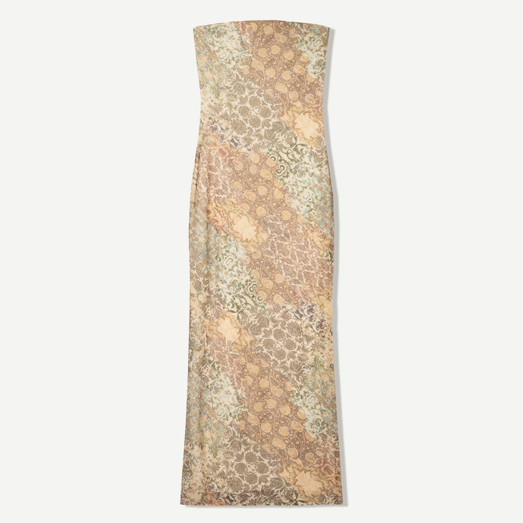 Moudda BERSHKA - Robe Midi Tulle Bandeau - Imprimé Foil - Tunisie 1