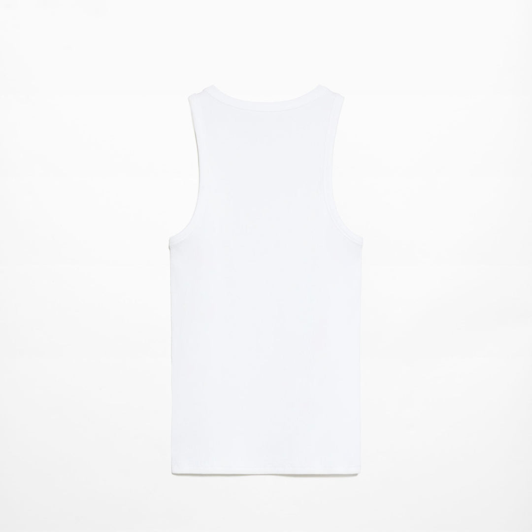 Moudda Oysho - T-Shirt Halter Modal Coton Blanc - Tunisie 1