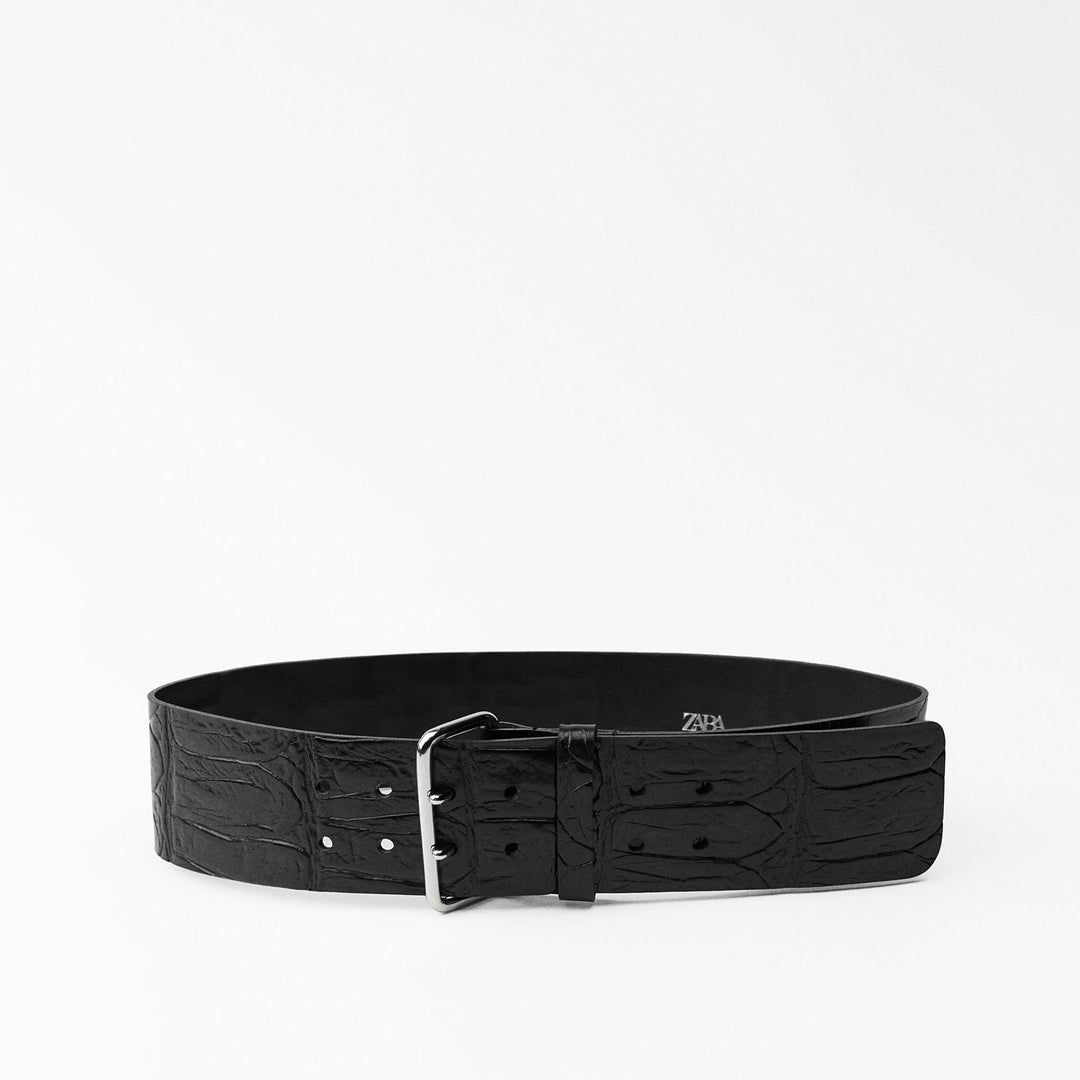 Moudda ZARA - Ceinture crocodile vintage 7 cm - Tunisie 1