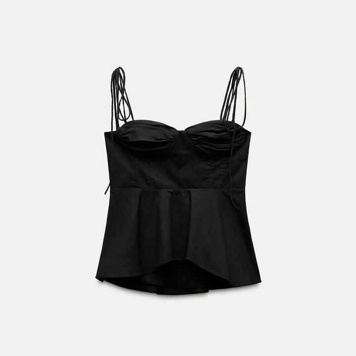 Moudda ZARA - Top bustier volants coton voile - Tunisie 1