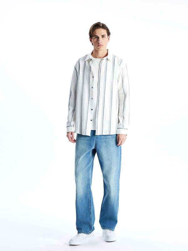 Moudda LC Waikiki - Chemise manches longues en tissu pour Homme - Tunisie 2