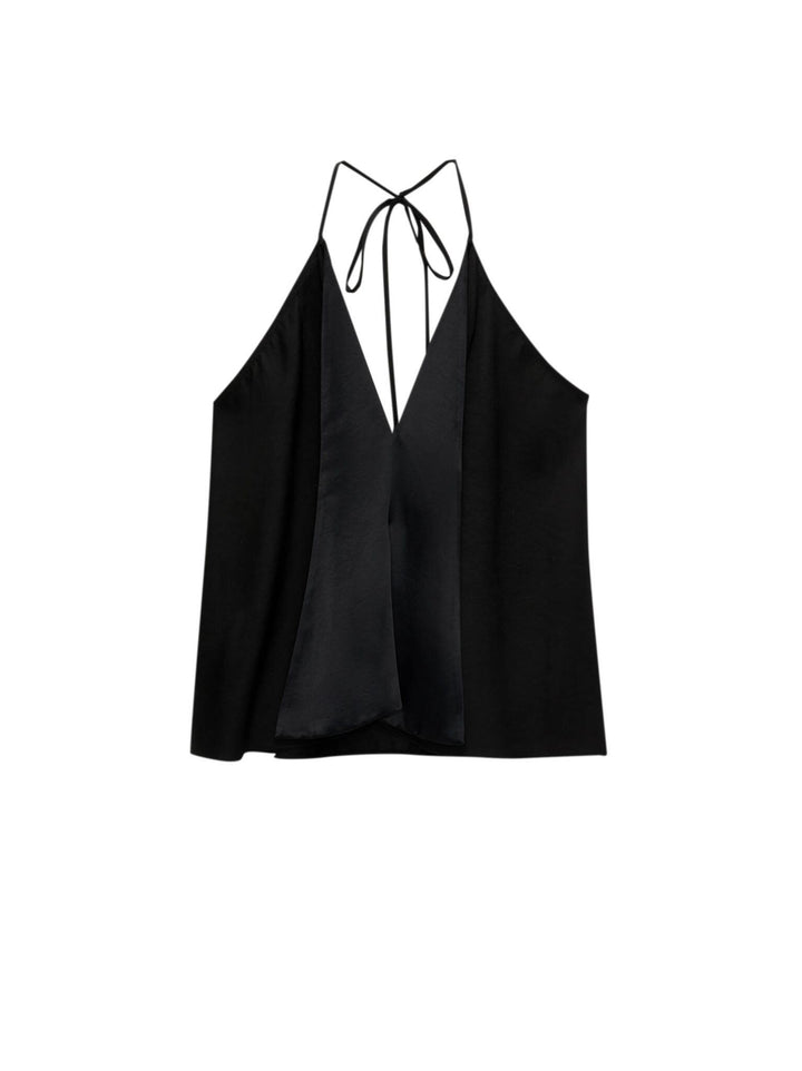 Moudda PULL & BEAR - Gilet Fluide - Revers Satin Nuit - Tunisie 1