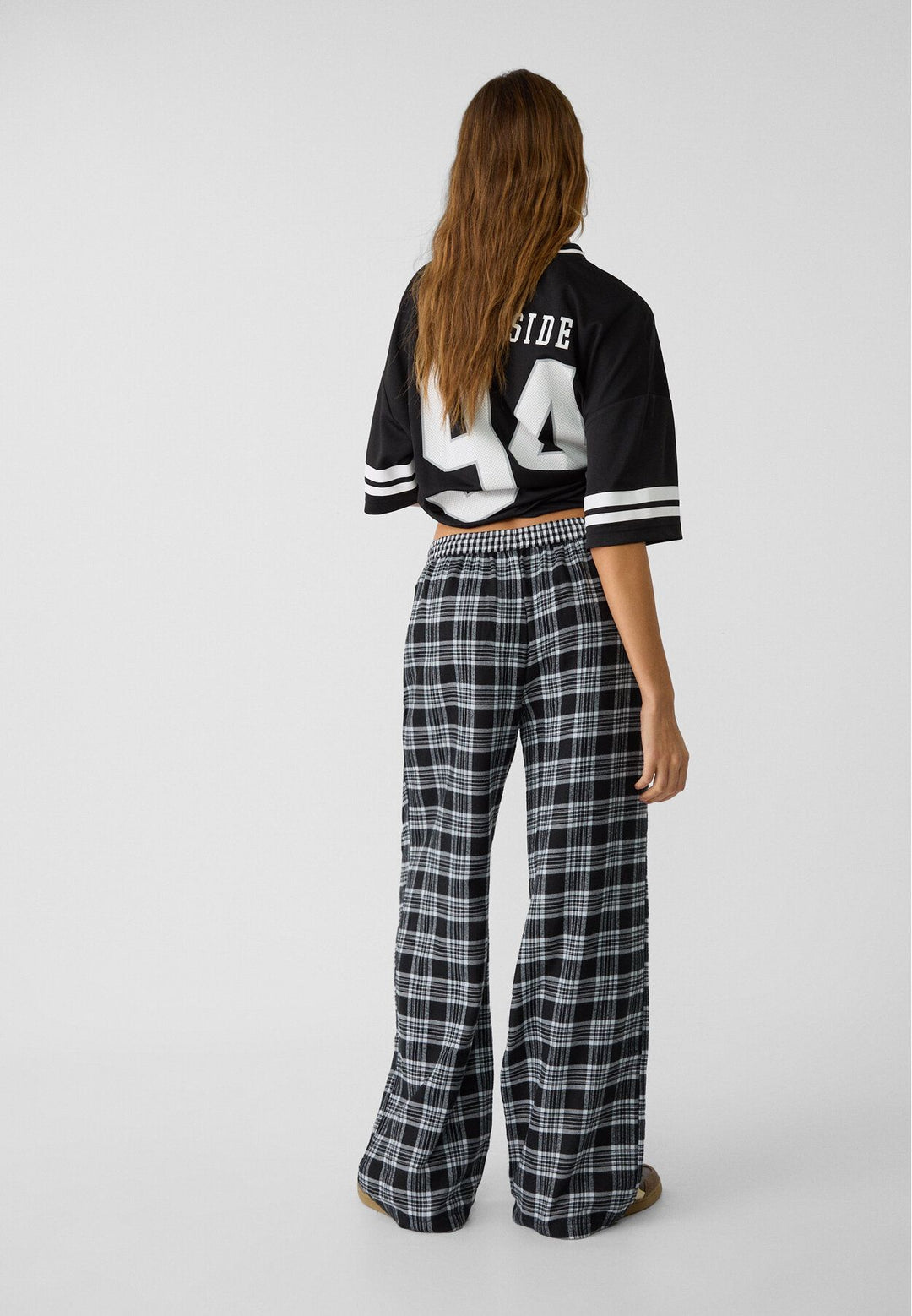Moudda STRADIVARIUS - Pantalon à Carreaux Pull-On - Tunisie 5