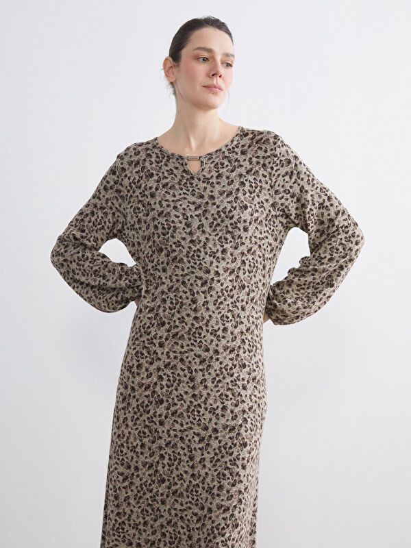 Moudda LC Waikiki - Robe en jersey cv à manches longues pour Femmes - Tunisie 1