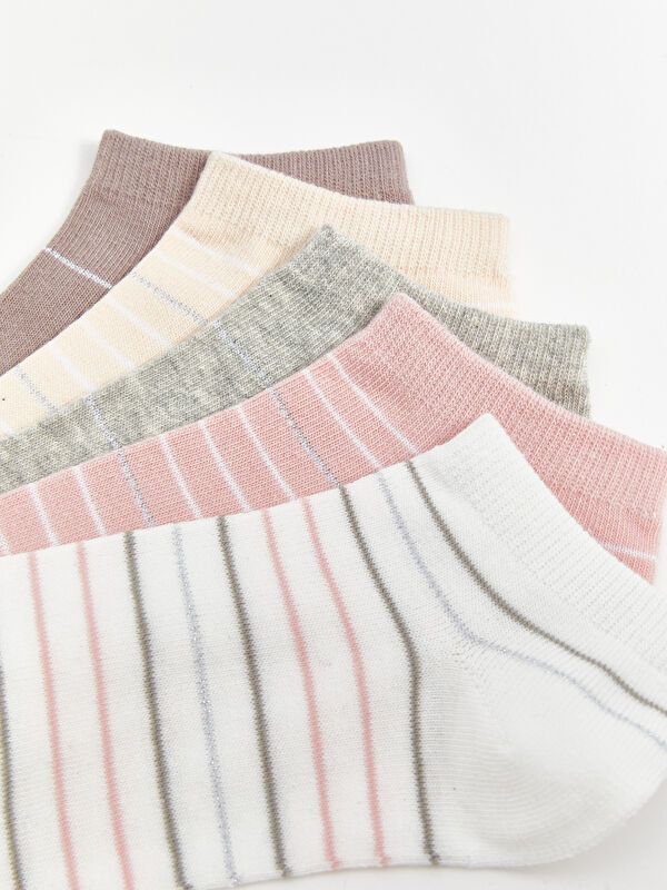 Moudda LC Waikiki - Chaussettes pour sneakers Femme Ecru - Tunisie 3