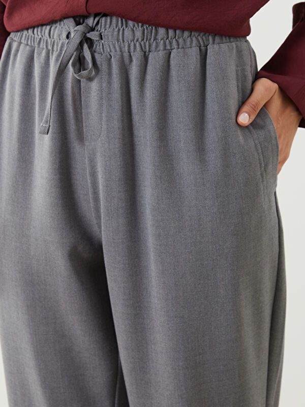 Moudda LC Waikiki - Pantalon tissé moyen Femme Mélange de gris - Tunisie 3