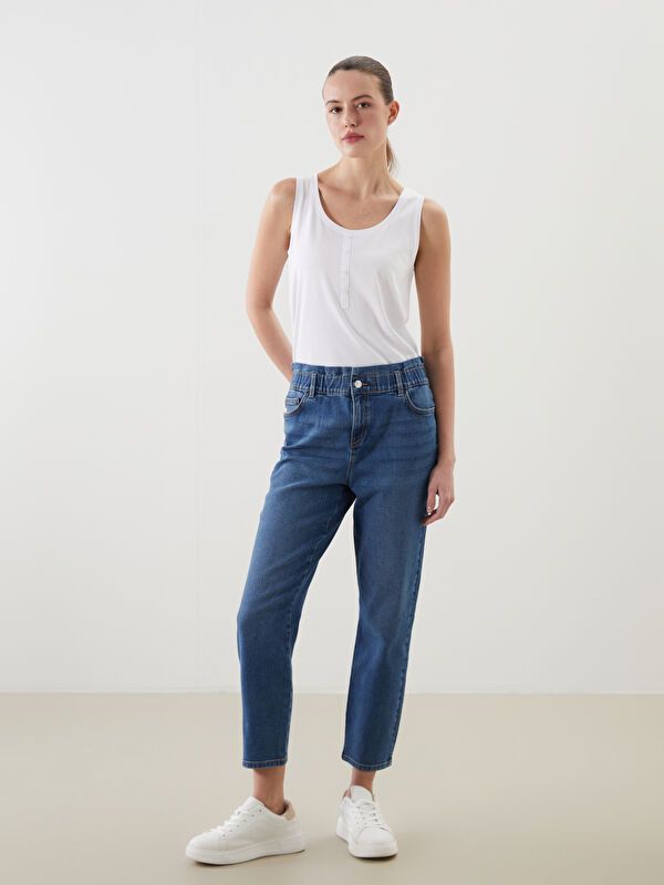 Moudda LC Waikiki - Pantalon tissé denim Femme Rodéo mid indigo - Tunisie 1