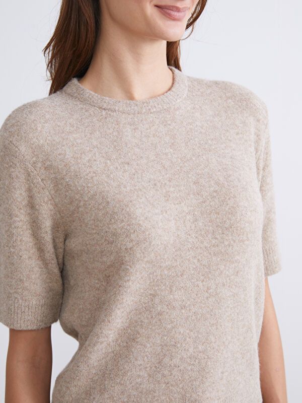 Moudda LC Waikiki - Pull tricot moyen Femme Mélange brun - Tunisie 3