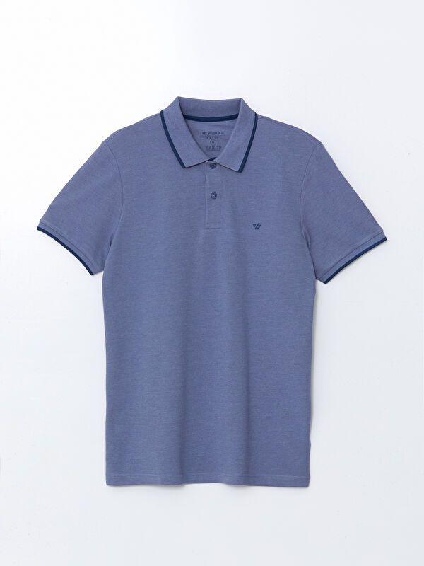 Moudda LC Waikiki - T-shirt col polo basique manches courtes en jersey - Tunisie 1