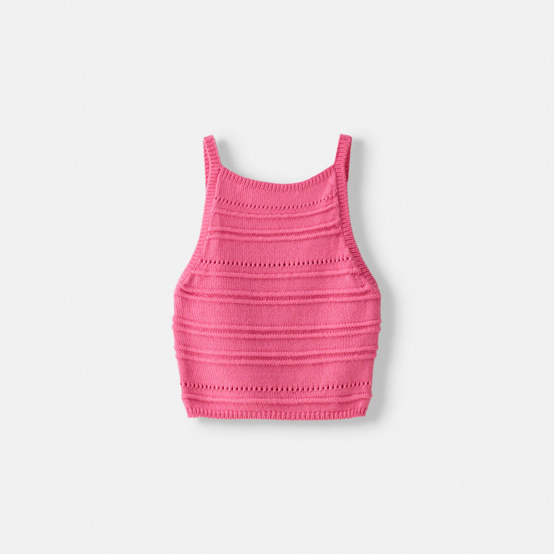 Moudda BERSHKA - Top Dos Nu Ajouré Aspect Rustique - Tunisie 1