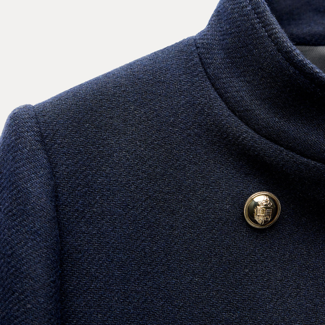 Moudda ZARA - Manteau marine double boutonnage doré - Tunisie 3