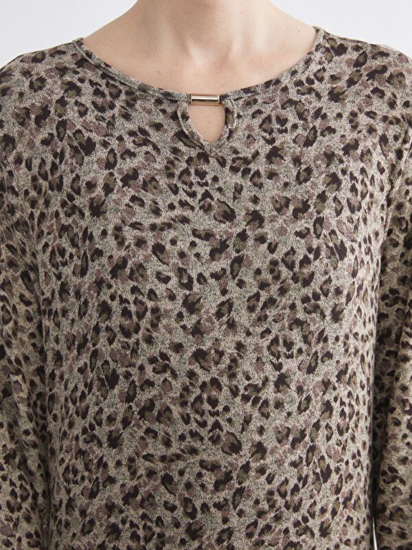 Moudda LC Waikiki - Robe en jersey cv à manches longues pour Femmes - Tunisie 3