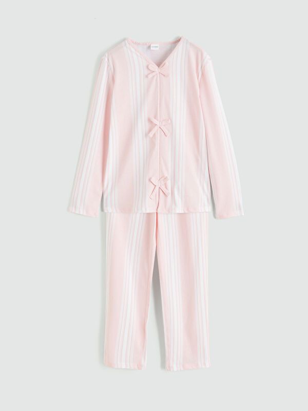 Moudda LC Waikiki - Pyjama manches longues en jersey mi-saison pour Fille - Tunisie 1