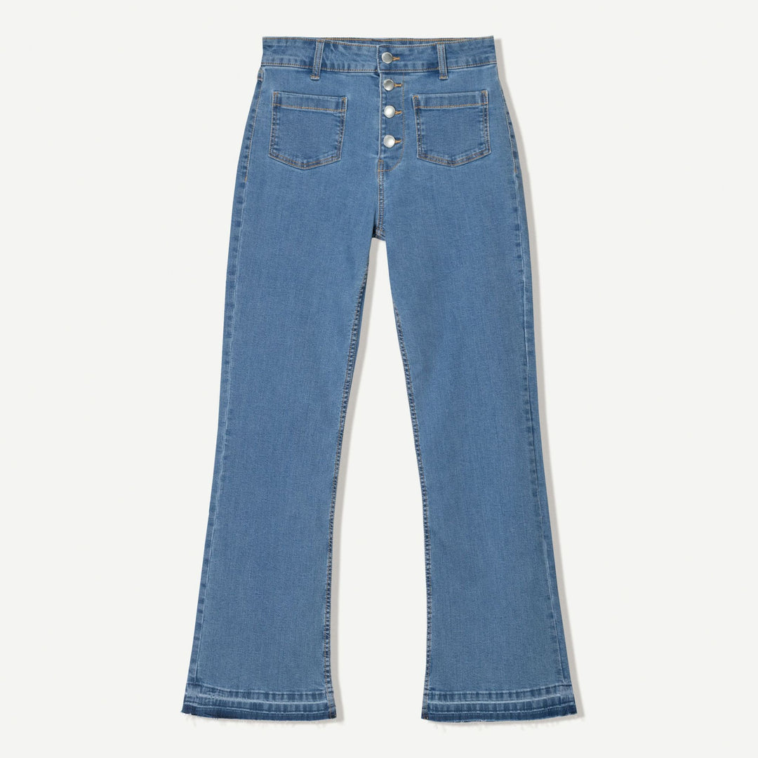 Moudda BERSHKA - Jean Flare - Cropped - Tunisie 1