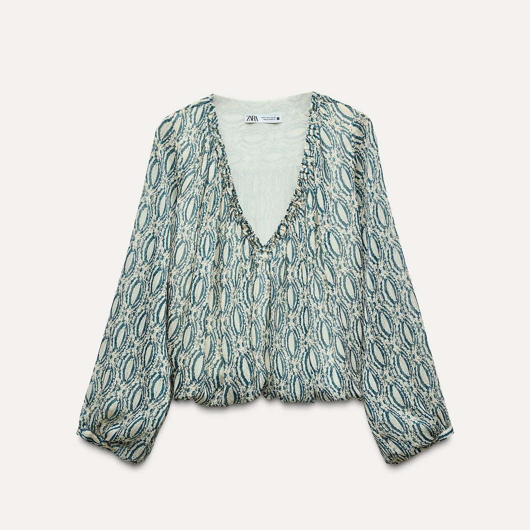 Moudda ZARA - Top Boule Bicolore Lurex - Tunisie 1