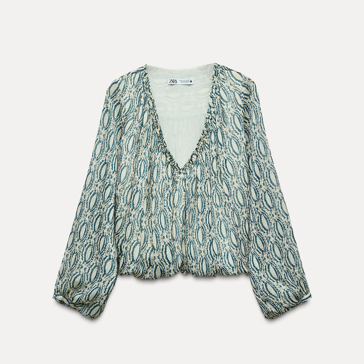 Moudda ZARA - Top Boule Bicolore Lurex - Tunisie 1